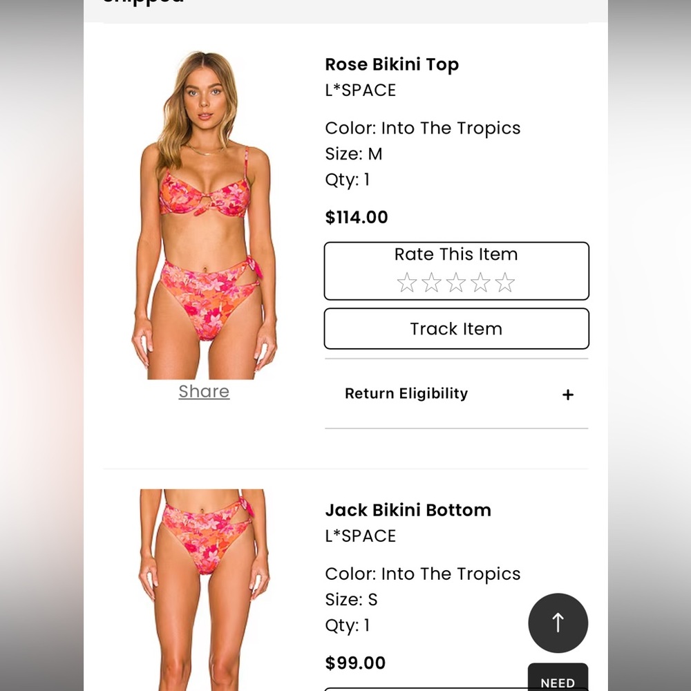 NWT L*SPACE Bikini